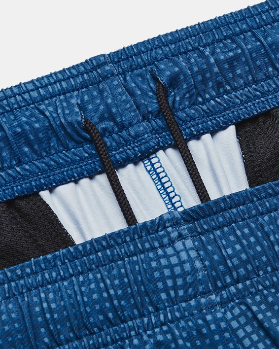 Men's UA Tech™ Vent Printed Shorts, Blue, pdpMainDesktop image number 4